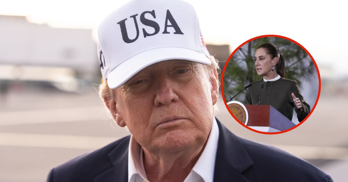 Trump reitera que los cárteles controlan México y asegura que ya se lo dijo a Sheinbaum: “No son capaces de combatirlos”; advierte que Estados Unidos intensificará sus ataques