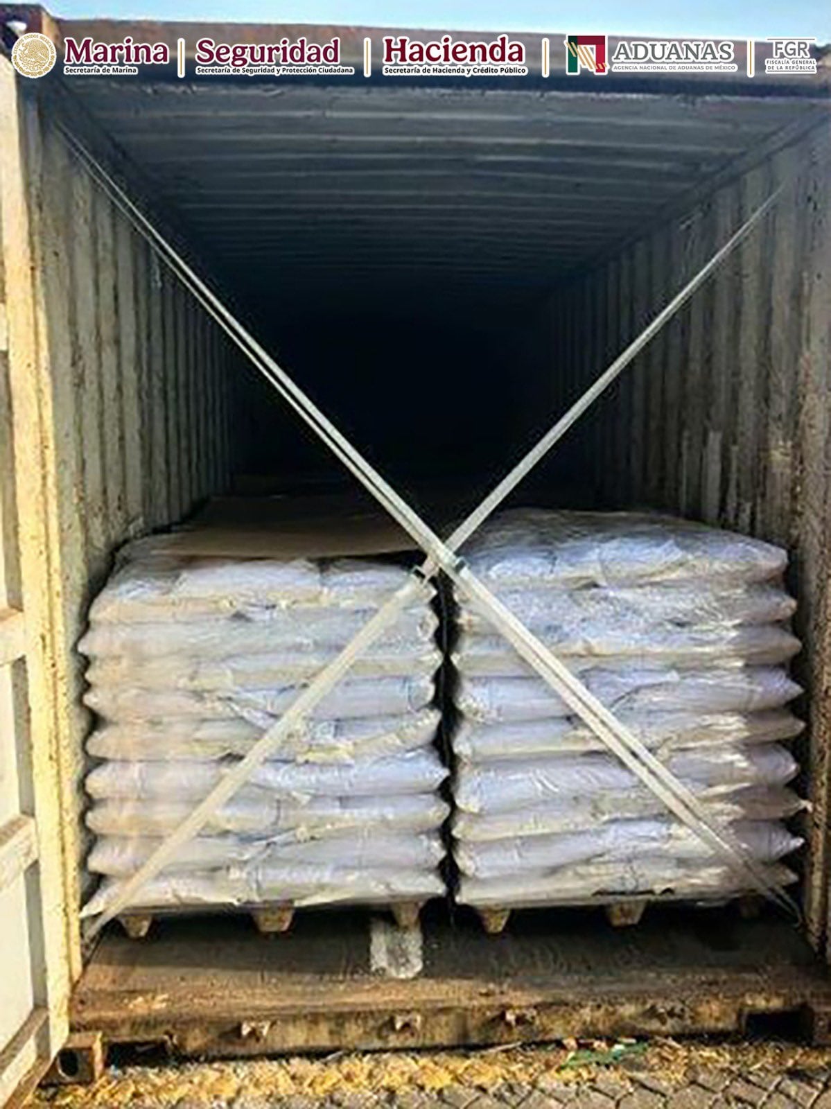 Autoridades mexicanas frenan envío con más de 1.3 toneladas de metanfetamina y 10 kilos de fentanilo antes de cruzar a EEUU por Tijuana