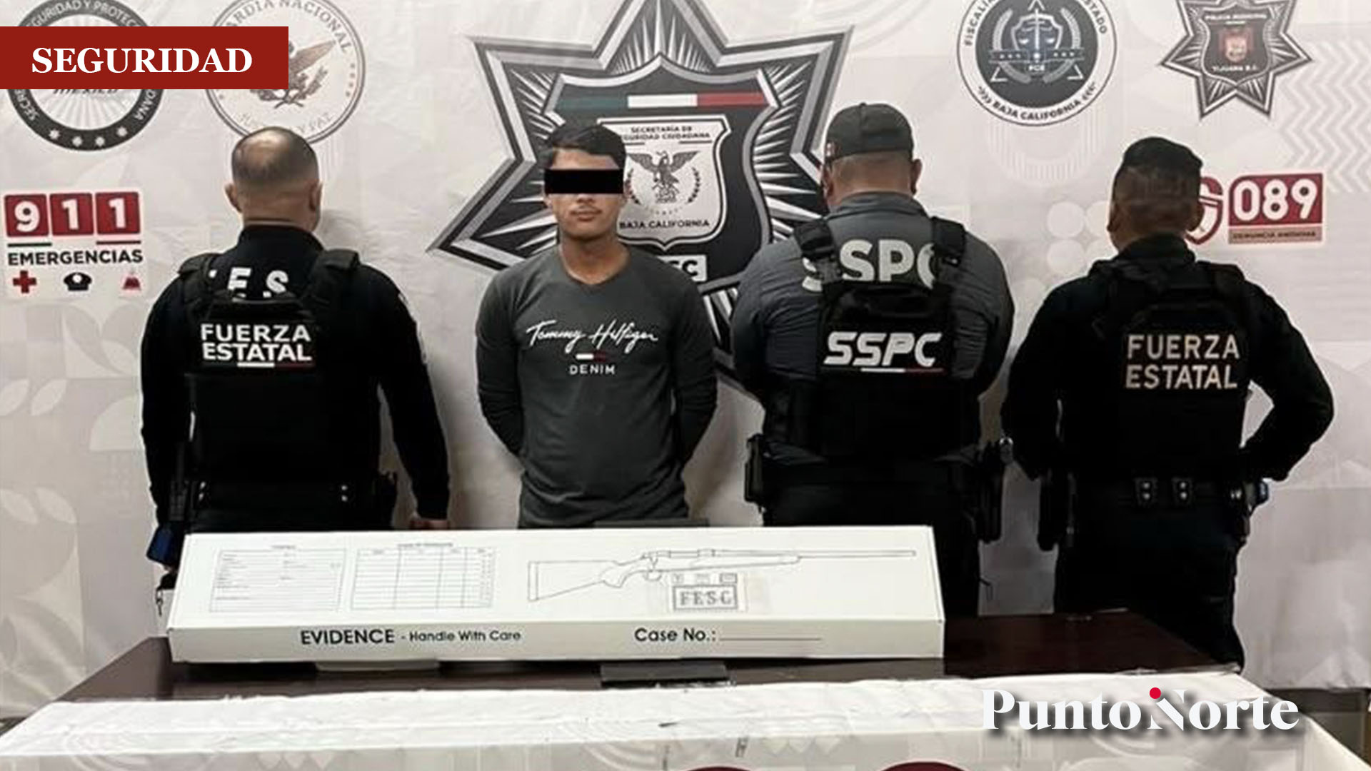 Fuerza Estatal detiene a "halcón" con un arma larga en Tijuana - Punto Norte