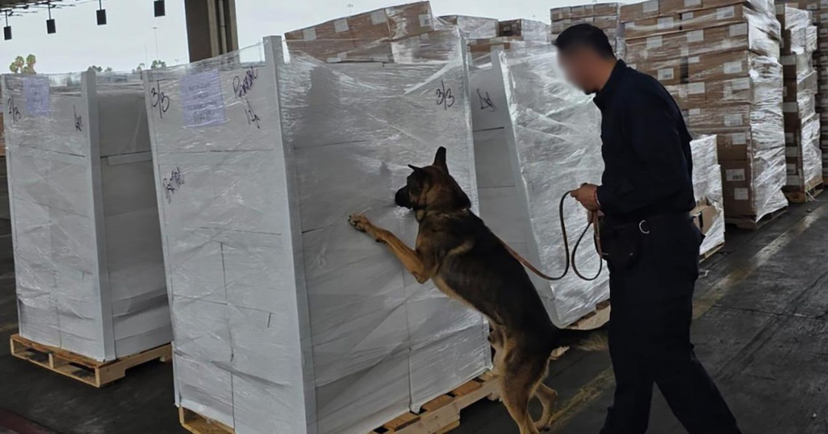 Autoridades mexicanas frenan envío con más de 1.3 toneladas de metanfetamina y 10 kilos de fentanilo antes de cruzar a EEUU por Tijuana