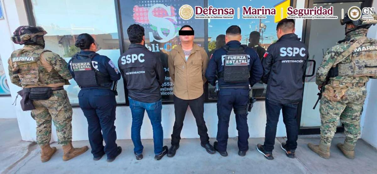 Detienen en Mexicali a presunto integrante de Los Rusos; lo relacionan con homicidios y extorsiones