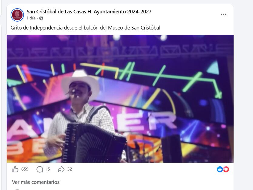 Panter Bélico le canta a “El Mencho”, “El Chapo” y “El Mayo” Zambada en evento oficial del Grito de Independencia en Chiapas