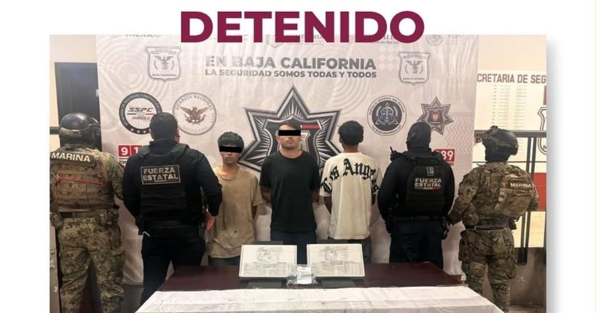 Detienen a tres con armas y cocaína en Tecate; uno era objetivo prioritario